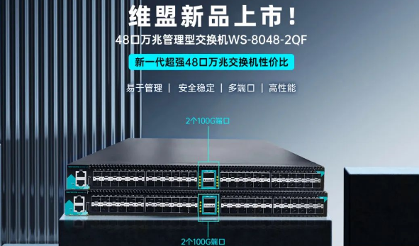 新品来袭！维盟WS-8048-2QF万兆