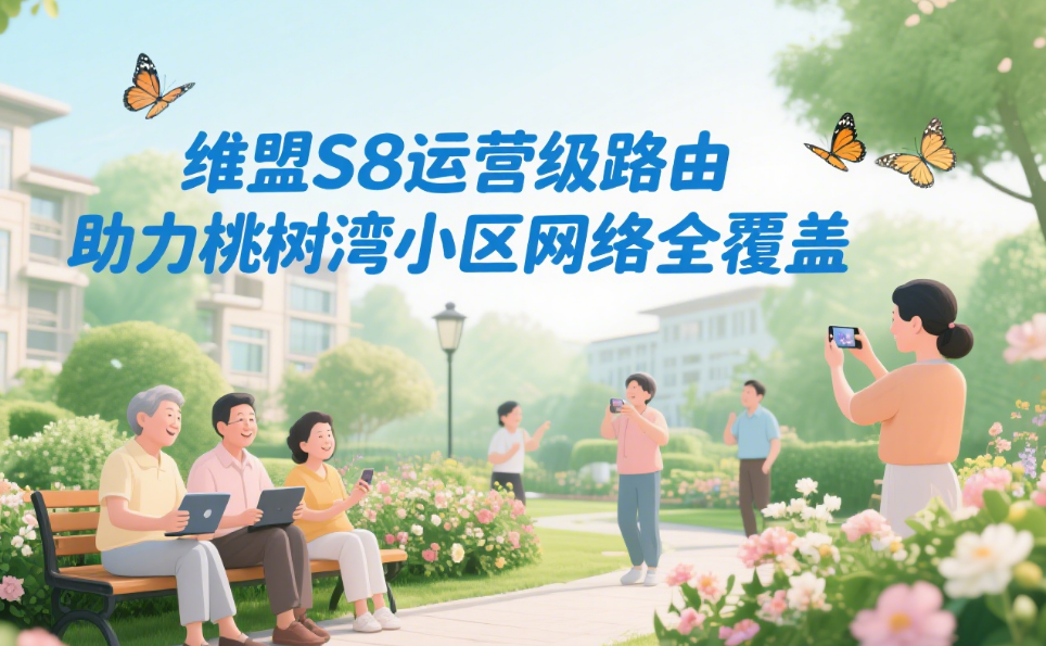 维盟S8运营级路由，助力桃树湾小区网络全覆盖 