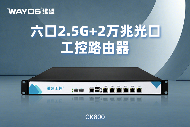 GK800六口千兆电口+2万兆光口路由器